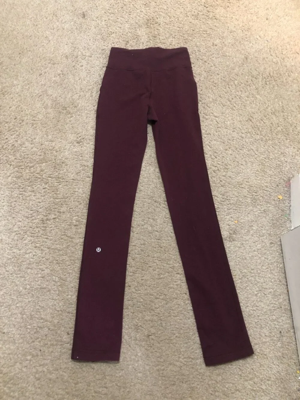 Lululemon Align Pants With Pockets in a dark burgundy color. Size 4 - Picture 2 of 6